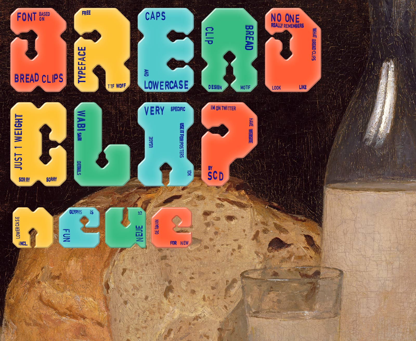 Bread Clip Neue typeface